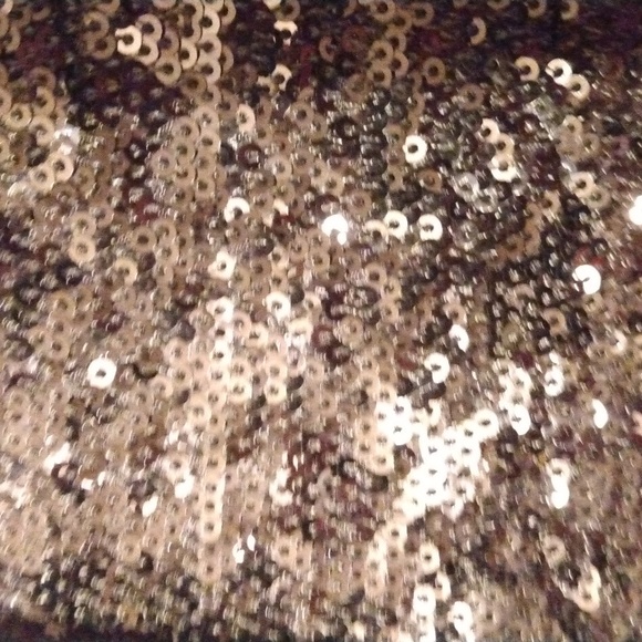 Victoria Secret black sequin tote bag+ Victoria Secret black sequin wristlet bag - Picture 16 of 17